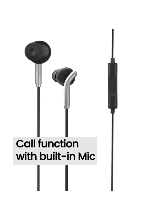 ZEBRONICS Bro in Ear Wired Earphones with Mic, 3.5mm Audio Jack, 10mm Drivers, Phone/Tablet Compatible (Black) - Image 2